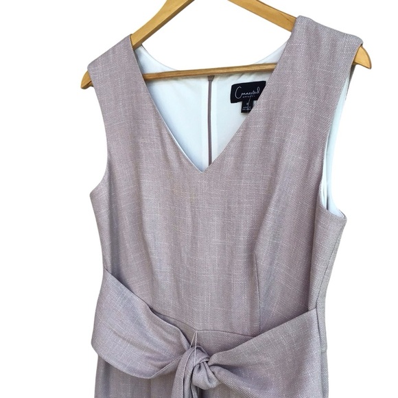 Connected Tie Front Sleeveless Cropped Jumpsuit NEW - Picture 8 of 10